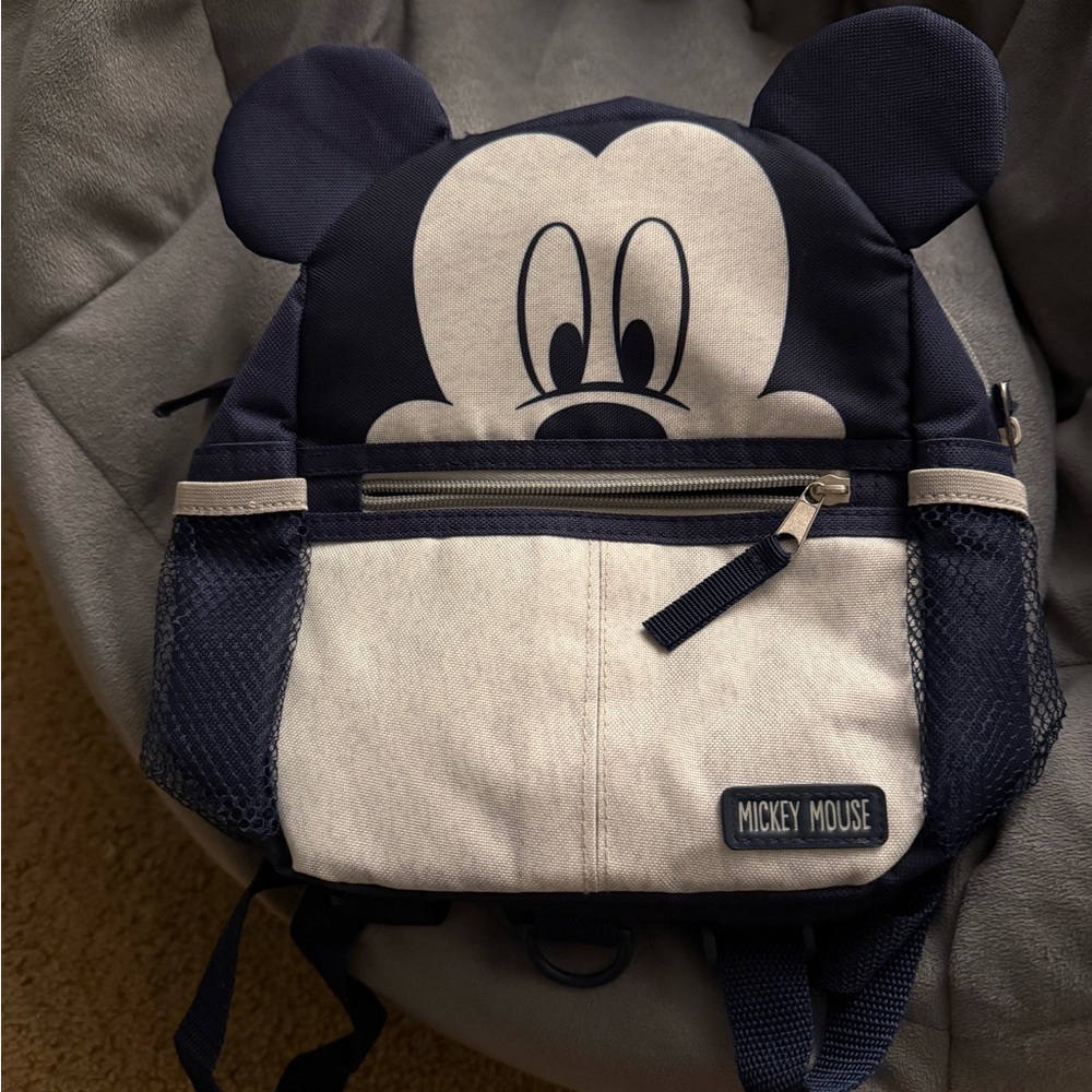 NWOT Disney Mickey Mouse Navy and White Kids Backpack